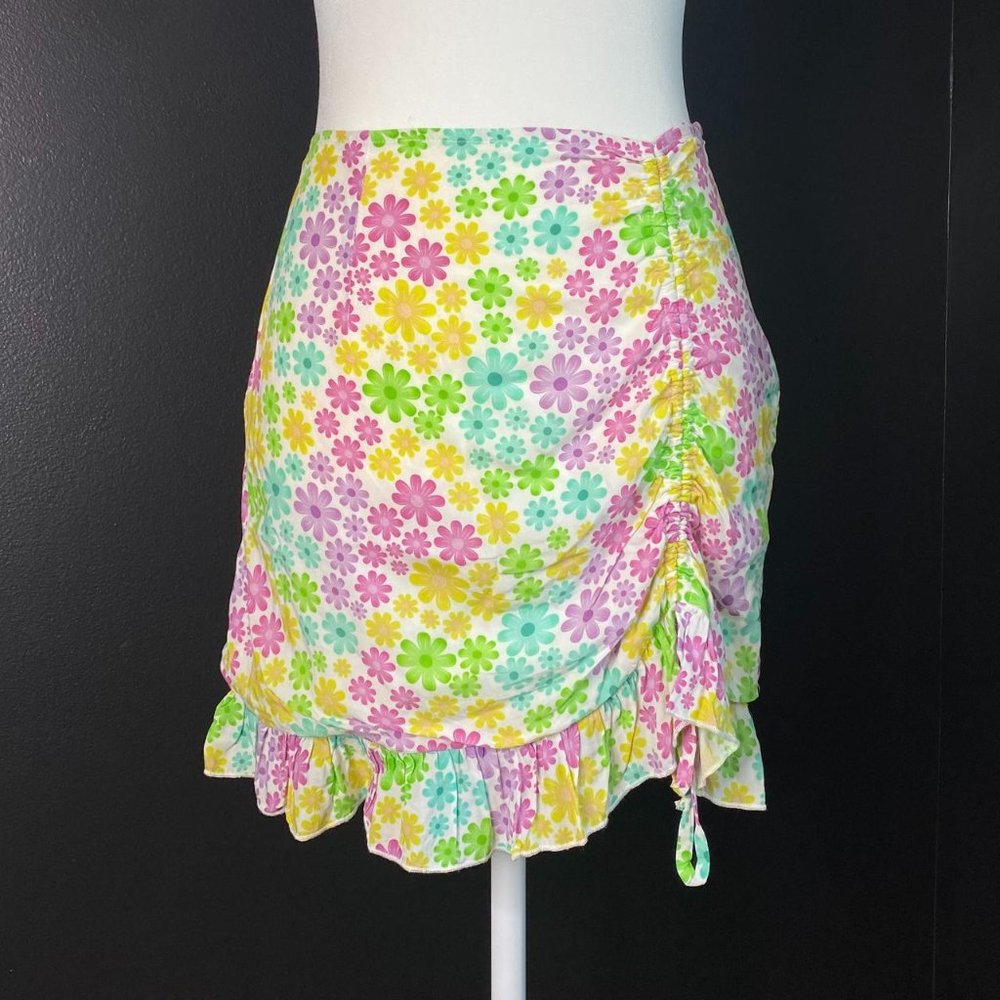 Sugar Thrillz Daisy Ruched Mini Skirt